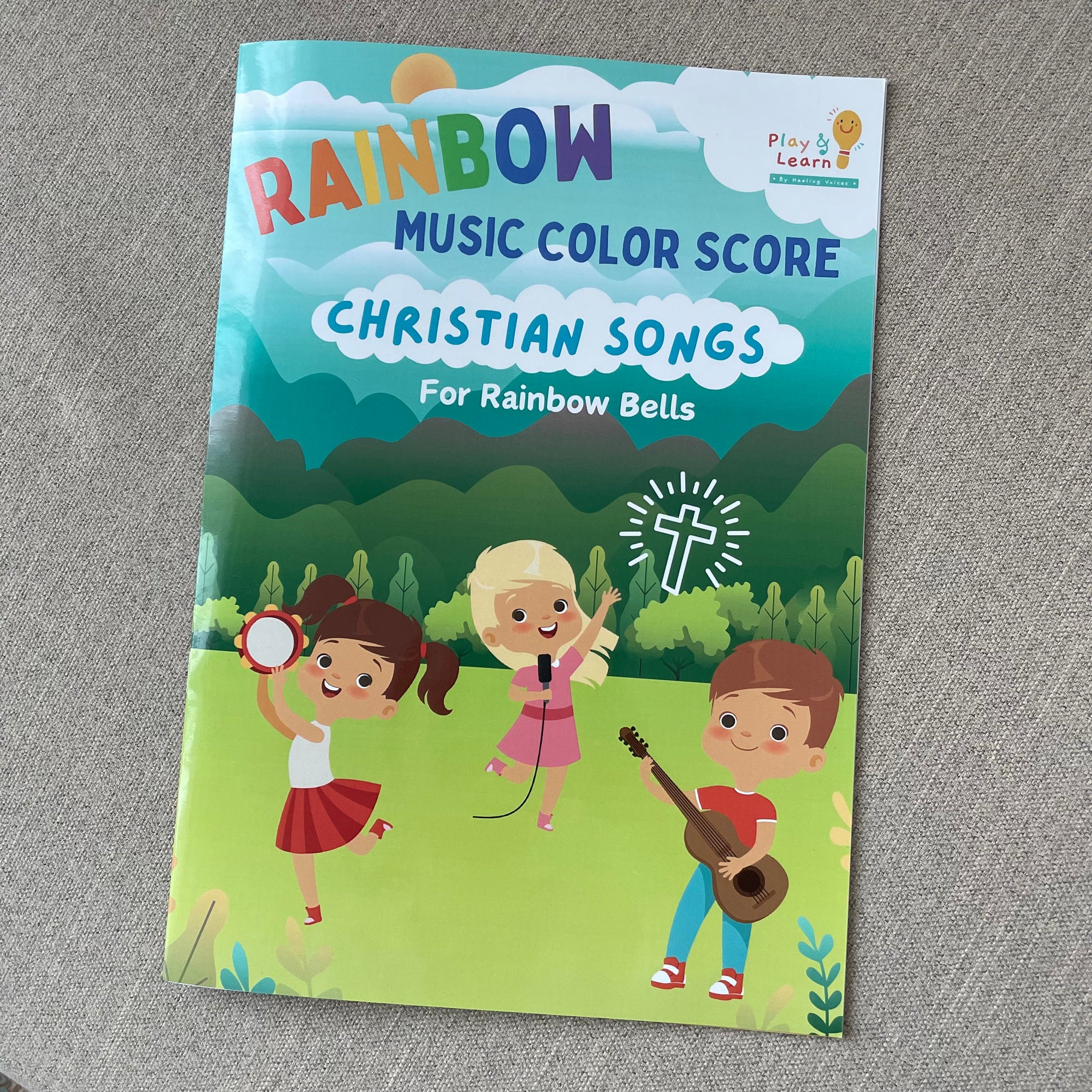 Christian Songs Rainbow Music Colour Score  Book (For Rainbow Bells and Piano Stickers)