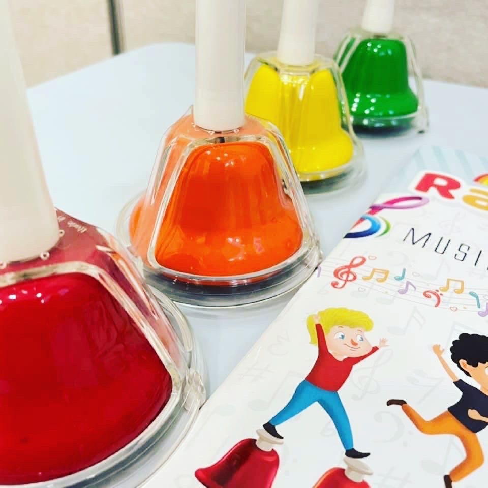 Package A: Rainbow Combined Bells (8 notes) + Rainbow Music Score (Book 1)
