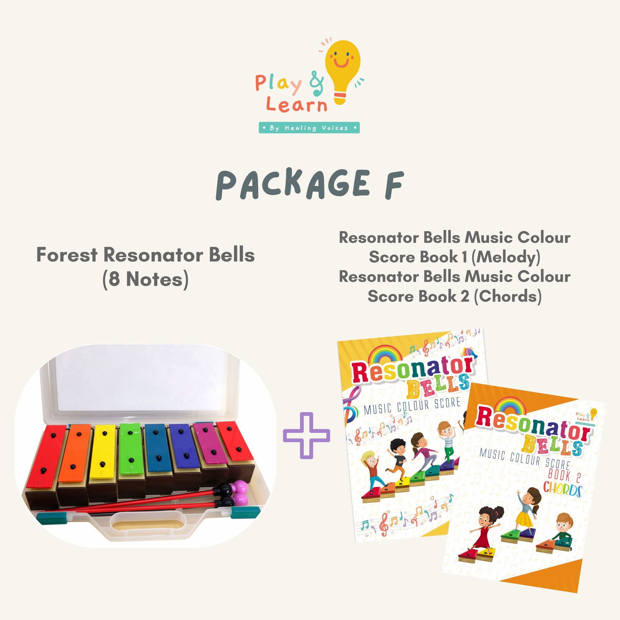 Package F: Resonator Bells (8 notes) + Resonator Bells Score (Book 1,2)