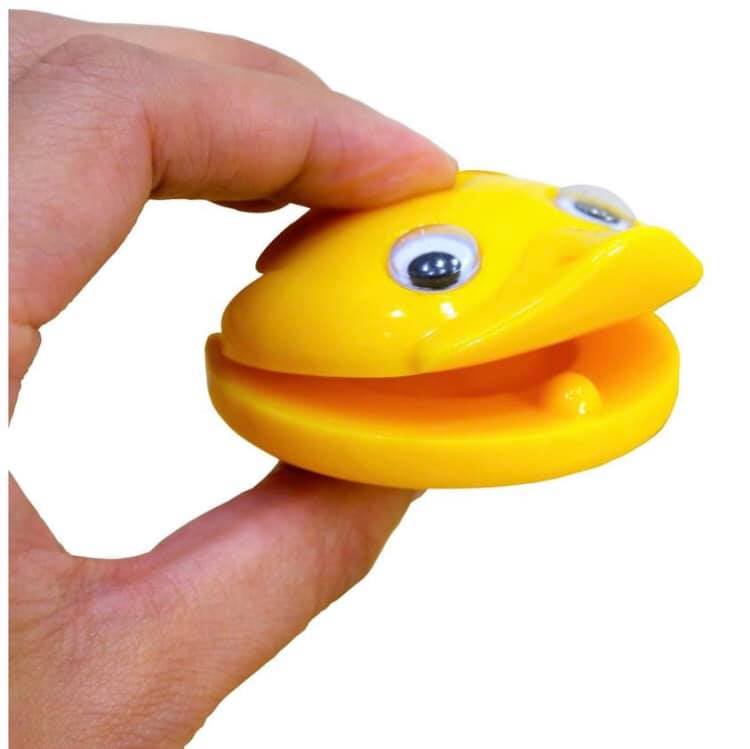 Plastic duck finger castanet (1 piece)