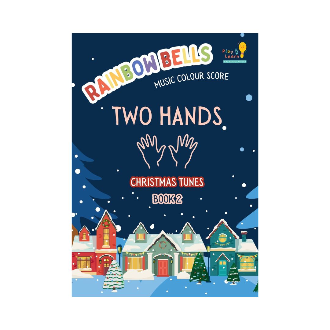 Christmas Set D: Rainbow Combined Bells (8 notes) + Christmas Music Score Book 1  & 2