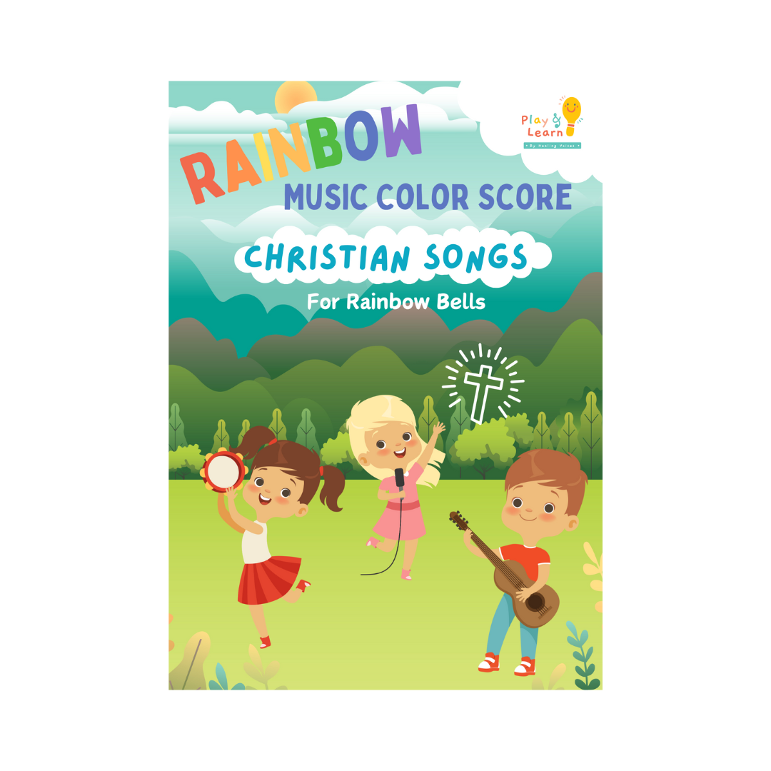 Christian Songs Rainbow Music Colour Score  Book (For Rainbow Bells and Piano Stickers)