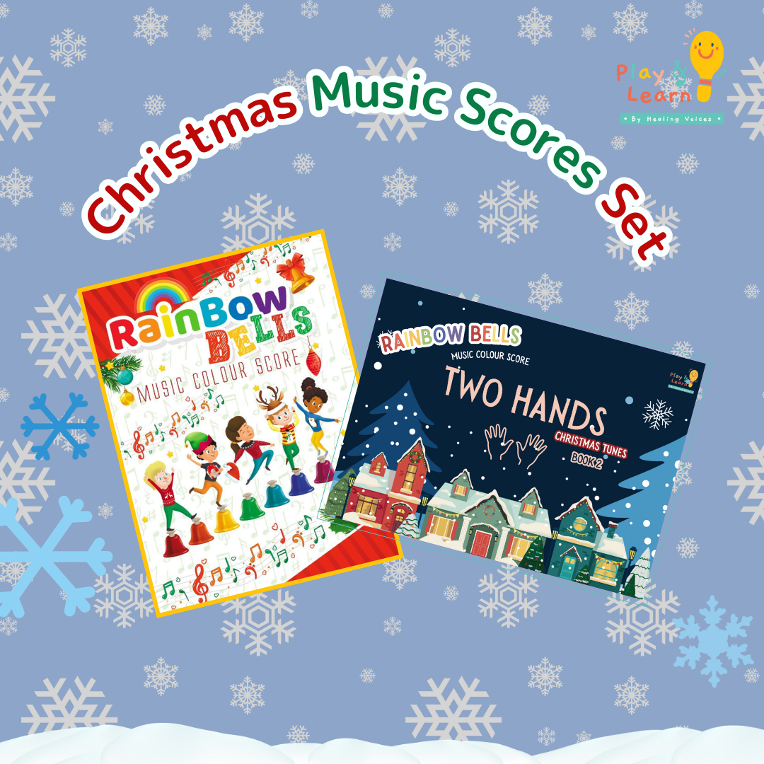 Christmas Music Scores Set (For Rainbow Bells and Piano Stickers)