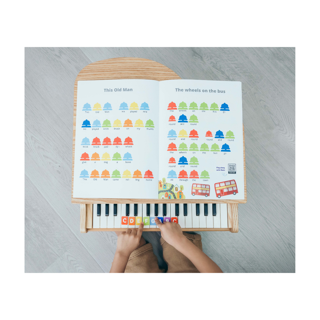 Rainbow Music Score (Book 1) (For Rainbow Bells and Piano Stickers)