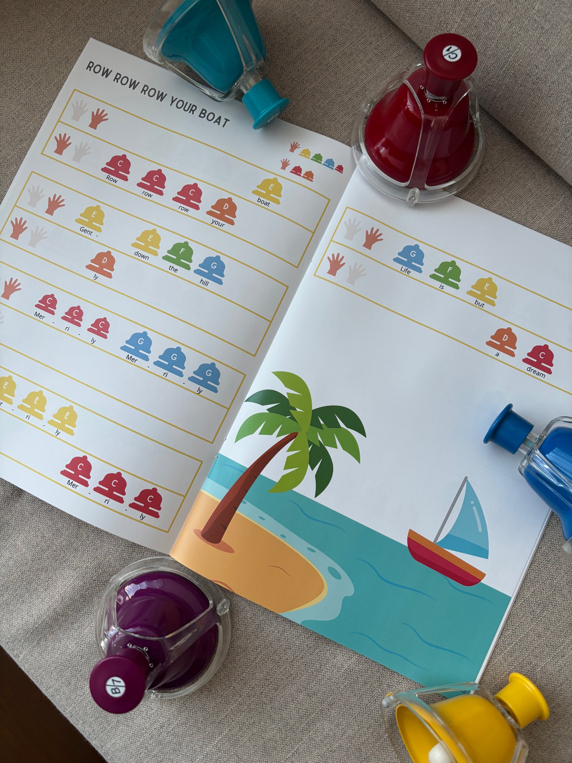 Rainbow Music Score (Book 3) (For Rainbow Bells and Piano Stickers)