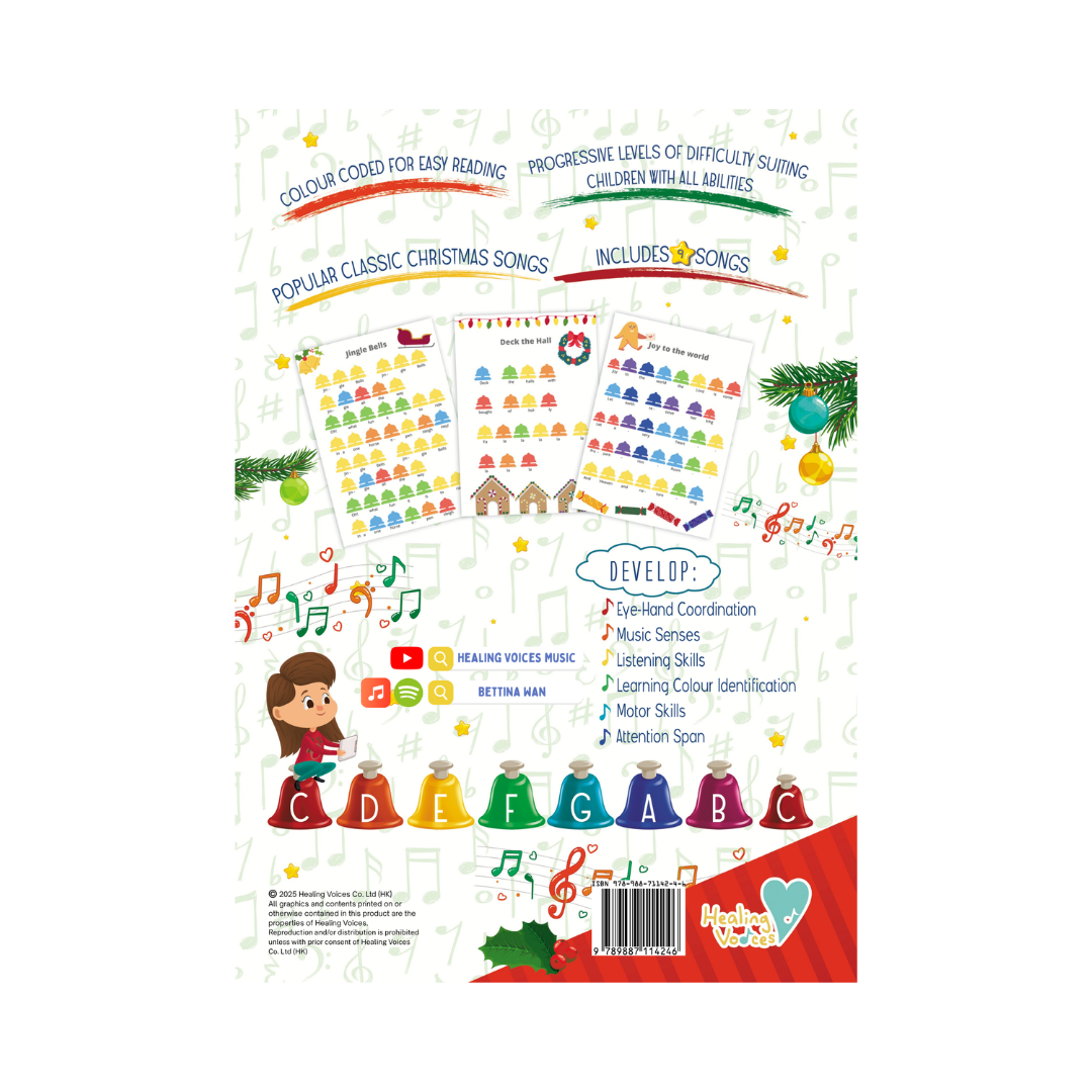 Christmas Rainbow Score Book 1 (For Rainbow Bells and Piano Stickers)
