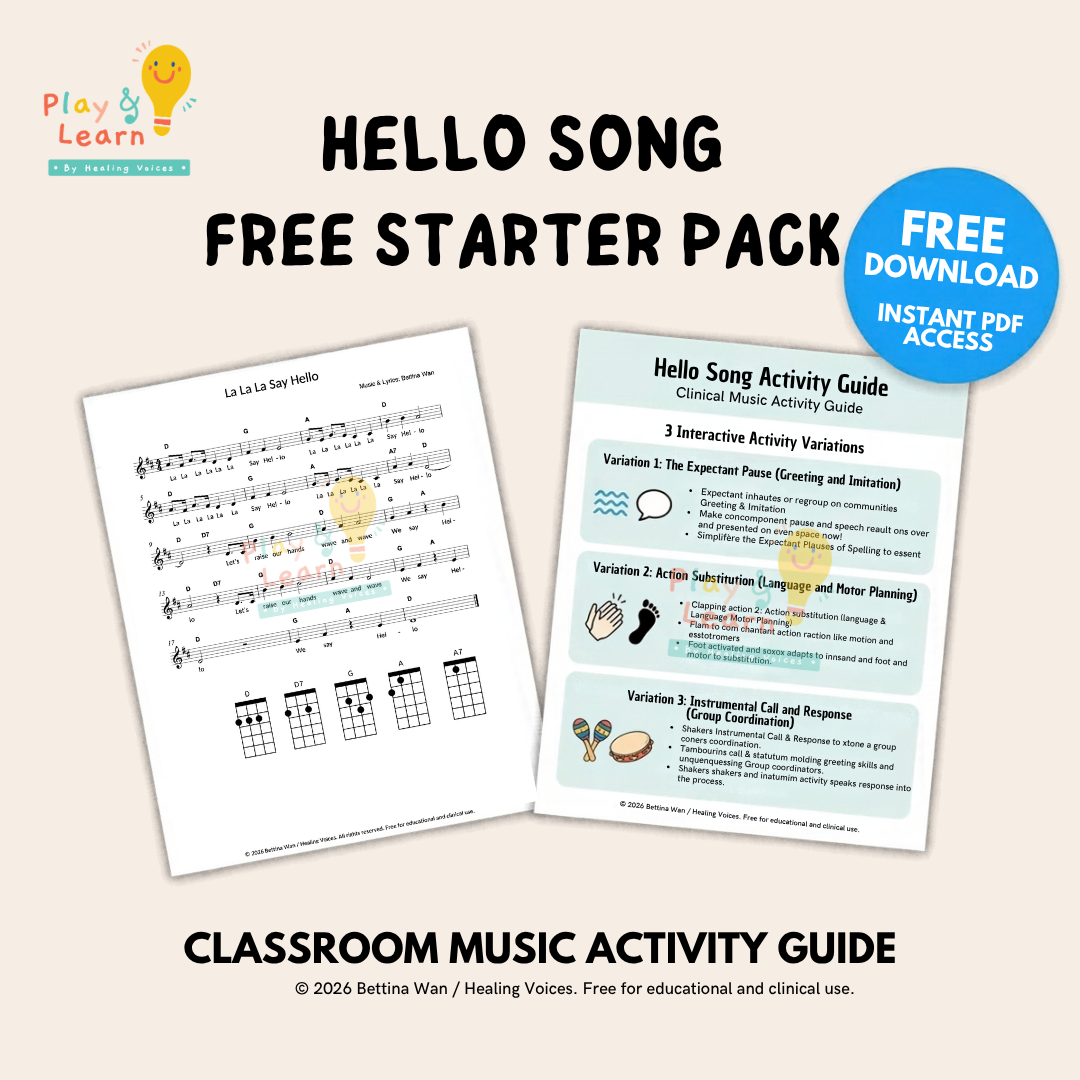 Hello Song Starter Pack – Circle Time & Therapy Activity Guide (Free Download)