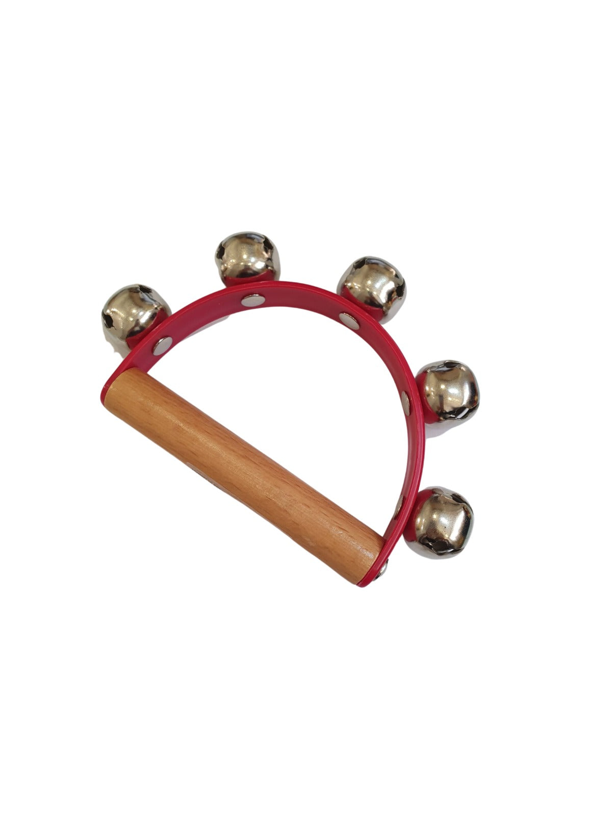 Sleigh Bells On Wood Handle (5 Bells)