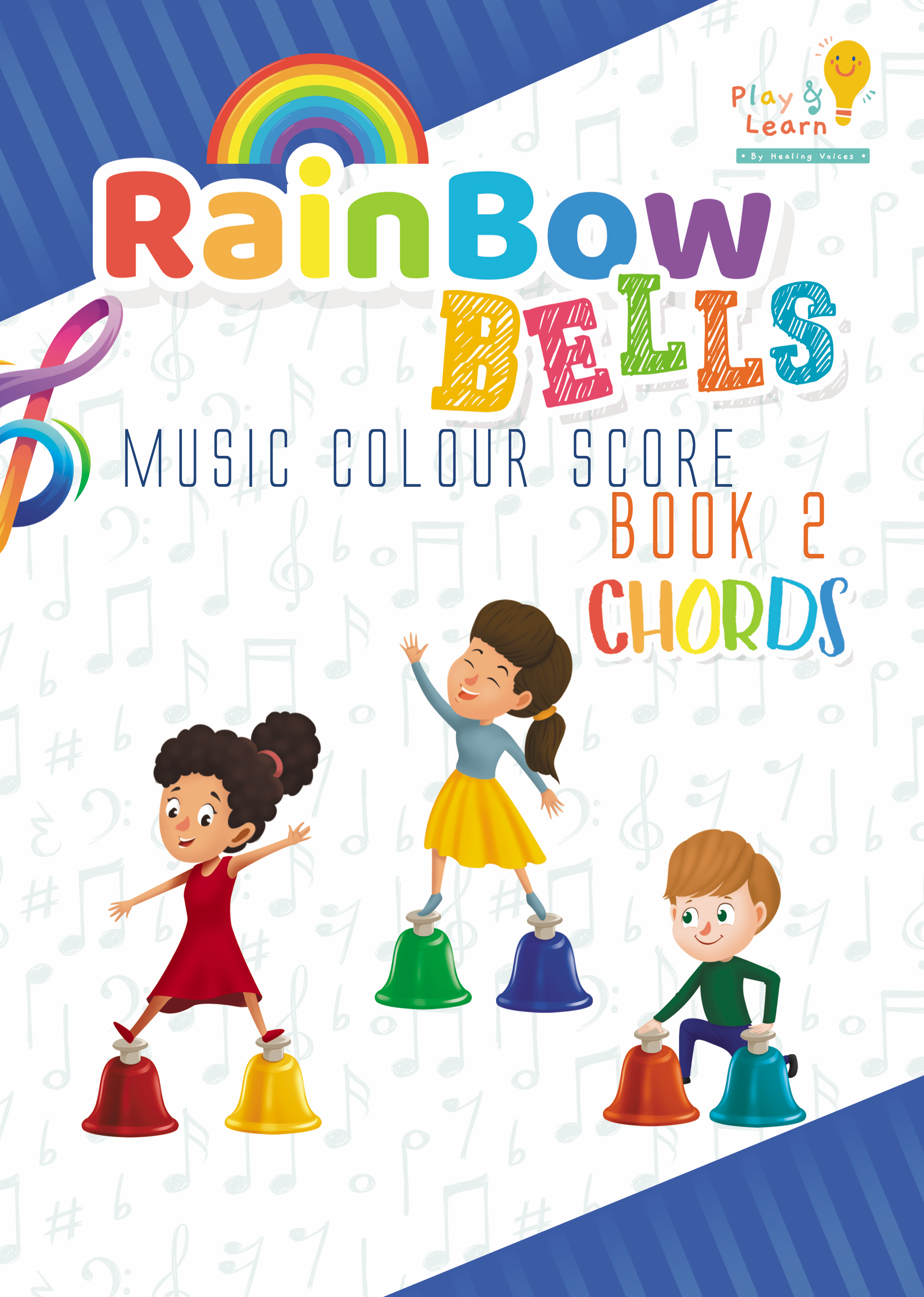 Package D: Rainbow Desk Bells(8 notes) + Rainbow Music Score (Book 1,2 ...