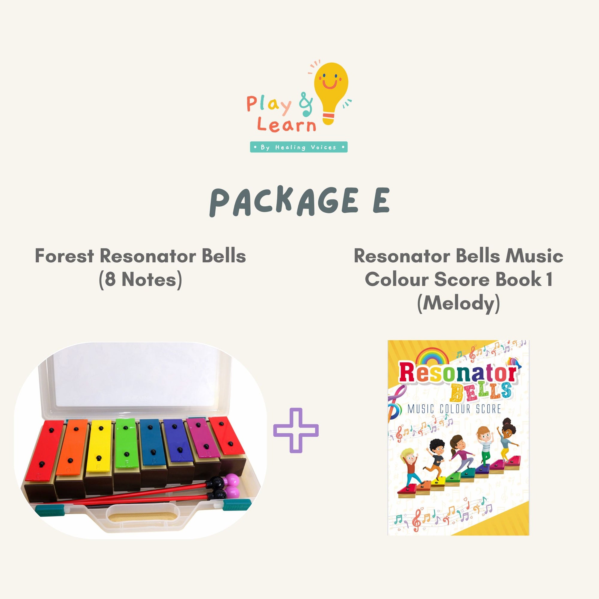 Package E: Resonator Bells (8 notes) + Resonator Bells Score (Book 1)